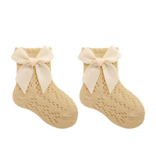 Load image into Gallery viewer, Baby Girl Lace Ruffle Grip Socks
