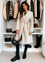 Load image into Gallery viewer, Vintage Double Breasted Wool Trench
