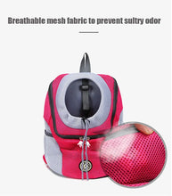 Load image into Gallery viewer, New Dog Pet Backpack Carrier Travel Bag Front Pack Breathable Adjustable with Safety Reflective Strips for Hiking Outdoor Cats
