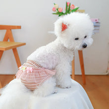 Load image into Gallery viewer, Striped Cotton Puppy Panties Set
