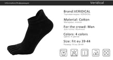 Load image into Gallery viewer, Five Toe No Show Socks
