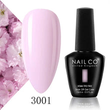 Load image into Gallery viewer, NAILCO 15ml Nail Gel Polish Semi Permanent UV Varnish Nails Art Gel Vernis Manicure TOP BASE Nails Products Supplies Equipment
