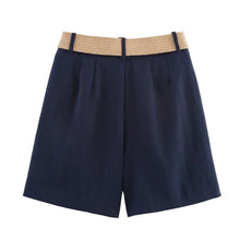 Load image into Gallery viewer, Women's Shorts High Waist Y2k Belt Short Woman Streetwear Harajuku Baggy Jeans Skort Beach Bermuda Pants Y 2k Summer New
