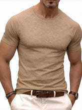 Load image into Gallery viewer, Men's fitness sports T-shirt for training, showing muscles, loose fit, suitable for summer fashion and casual running.
