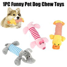Load image into Gallery viewer, Fit for All Pets Dog Cat Fleece Toys Popular Squeak Chew Sound Dolls Elephant Duck Pig Pet Funny Plush Toys
