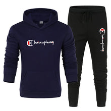 Load image into Gallery viewer, 2025 Men's Tracksuit Hooded Sweatshirt+Sweatpants 2 Pcs Sets Sports Suit Casual Jogger Sportswear 2 Piece Male Streetwear Sets

