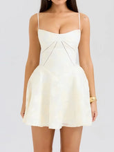 Load image into Gallery viewer, Elegant Lace-Up A-Line Summer Dress
