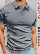 Load image into Gallery viewer, Men's Polo Simple Pure Color Short-Sleeved Shirt, High-Grade Fabric, Breathable and Comfortable Fabric with Ice Feel, Summer Outdoor Casual Men's Shirt, Men's Gifts
