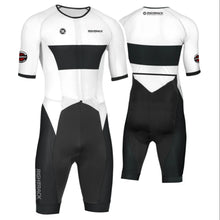 Load image into Gallery viewer, RIGHTTRACK Trisuit MEN'S Triathlon Jumpsuit Summer Skinsuit Swimming Cycling Running Competition Apparel Custom Names Flags
