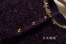 Load image into Gallery viewer, Elegant Tweed Sleeveless Midi Dress
