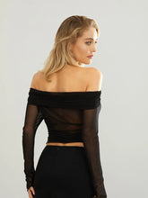 Load image into Gallery viewer, Off-Shoulder Mesh Top
