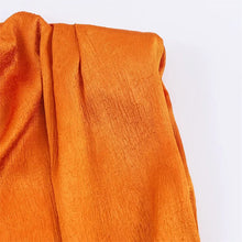 Load image into Gallery viewer, Women's Top 2026 Spring New Style Orange Sleeveless Satin Texture Long Ribbon Top Elegant and Stylish Unique Fashion Focus
