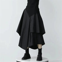 Load image into Gallery viewer, Skirts Pants Women Autumn Solid Asymmetric Trendy Design Simple High Waist Korean Elegant Leisure All-Match Streetwear Chic Ins
