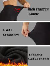 Load image into Gallery viewer, Women's thermal fleece lined leggings. Super soft Low Rise design perfect for yoga, running and Winter activities
