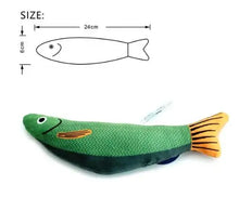 Load image into Gallery viewer, Cat Toys Fish,Teeth Grinding Catnip Toys,Soft and Durable,Kitten Toys Interactive Sounding Cat Chew Bite Plush Toys Cat Supplie
