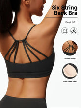 Load image into Gallery viewer, Women's Sporty Backless Sports Bra with Fixed Padding, Slim-Fit Design for All Seasons, Perfect for Fitness &amp; Training
