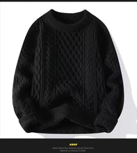 Load image into Gallery viewer, Trendy Knitted Sweater For Men Casual Round Neck Pullover Male Knitted Soft Fall Winter Fashion Long Sleeve Mens Kntwear Outwear
