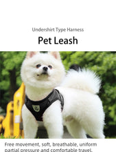 Load image into Gallery viewer, Pet Leash Undershirt Harnesses Mesh Breathable Adjustable Easy Control Reflective Undershirt Dog Harness Collar
