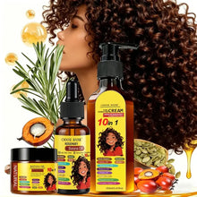 Load image into Gallery viewer, Curly Hair Care Kit, 10-in-1 Curl Cream, Batana Oil Serum &amp; Hair Mask, Nourishing &amp; Defining for Natural Curls
