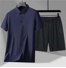 Load image into Gallery viewer, polo Shirts + shorts 2024 summer new style fashion Sportswear Men's Casual Sets Male Fashion shirts and shorts full size M-4XL
