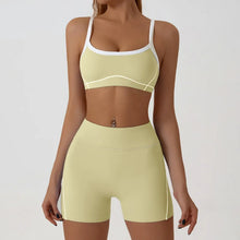 Load image into Gallery viewer, Woman Yoga Sport Outfit for Fitness Two Pieces Short Pant Sets Suits Tracksuit Sportswear Woman Gym Yoga Workout Clothes
