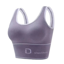 Load image into Gallery viewer, Women's Sports Letter Bras Fitness Seamless Plus Size Bra Tops Full Coverage Wireless Femme Bralette Bra
