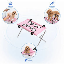 Load image into Gallery viewer, Pet Grooming Bed Portable Detachable Pet Bath Hammockstand Soft Breathable Mesh Support Rack Pet Drying For Cats And Small Dogs
