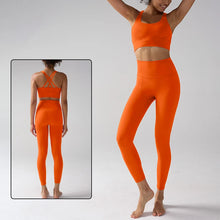 Load image into Gallery viewer, Women's Yoga Set Workout Set 2 Piece High Waist Yoga Leggings Sports Bra Gym Suit Activewear Sports Fitness Set Sports Suit
