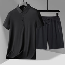 Load image into Gallery viewer, polo Shirts + shorts 2024 summer new style fashion Sportswear Men's Casual Sets Male Fashion shirts and shorts full size M-4XL
