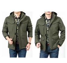 Load image into Gallery viewer, Waterproof Hooded Tactical Field Jacket
