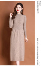 Load image into Gallery viewer, Autumn Knit A-Line Sweater Dress
