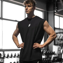Load image into Gallery viewer, Sleeveless T-shirt Men Quick-drying Fitness Bodybuilding Shirt Male Fashion Basketball Vest Mesh Breathable Summer Gym Tank Men
