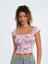 Load image into Gallery viewer, Floral Crop Street Top
