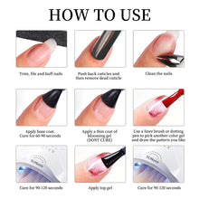 Load image into Gallery viewer, This 15ml Nail Blooming Gel Is a Functional Gel with a Blooming Effect That Enhances the Artistry and Beauty of Nail Art. It Is
