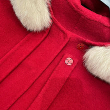 Load image into Gallery viewer, Warm Hooded Wool Fur Coat
