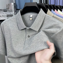 Load image into Gallery viewer, Classic Men Short Sleeve Polo Shirt 100% Mercerized Cotton Breathable Summer Golf Business Casual Athletic Tops
