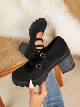 Load image into Gallery viewer, Women Square Heel Mary Jane Pumps
