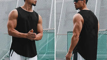 Load image into Gallery viewer, Men's Clothing Bodybuilding Gym T-shirts for Men Basketball Man Sleeveless Shirt T-shirt Vest Summer Clothes Tops Tees
