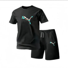 Load image into Gallery viewer, 2026 Summer Fashion Men's Tracksuit T-shirt Shorts Set Leisure Short Sleeve Set Jogging Gym Suit Brand Clothing
