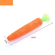 Load image into Gallery viewer, Cat Toy Carrot Sound Pet Products Bite Resistant Paper Rope Scratcher Clean Teeth Interactive Play Cat Carrot Chew Toy for Cat
