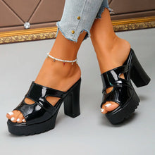 Load image into Gallery viewer, *Fashionable Comfortable Elegant Fashion High Heels Slippers Summer New Round Headed Fish Mouth Sexy Casual Slippers for Women
