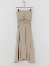 Load image into Gallery viewer, Shirred Satin High Waist Midi
