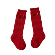 Load image into Gallery viewer, Sparkly Bow Baby Knee Socks
