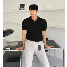 Load image into Gallery viewer, Slim Breathable Summer Knit Polo
