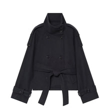 Load image into Gallery viewer, New Women's Jackets &amp; Coats Autumn 2026 Fashion Loose Belt Elegant Turtleneck Warm Winter Jackets Women's Chic Youth Street Coat
