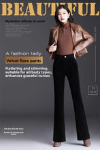 Load image into Gallery viewer, High Waist Corduroy Women's Pants Spring Autumn Winter Fashion Micro Flared Casual Trousers Slimming Warm Long Pants
