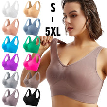 Load image into Gallery viewer, Seamless Sports Bras For Women Push-Up Bra Female Breathable Brassiere No Pads Bralette Solid Color Crop Top Sexy Lingerie S-5XL
