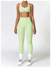 Load image into Gallery viewer, Fitness Leggings High Rise Hip Lift Brushed Soft Material For Ladies Outdoor Elastic Slim Fit Outer Wear Sports Tight Pants
