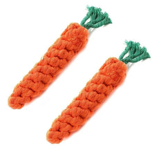 Load image into Gallery viewer, 1pc Pet Knot Toy for Dog and Cat Carrot Shape Dog Chew Toys Cotton Rope Toys for Indoor Dogs Cat Toys Dog Accessories

