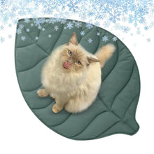 Load image into Gallery viewer, Leaves Shaped Pet Bed Reversible Soft Washable Non Slip Cushion For Cats Dogs Indoor Travel Camping Comfortable Cozy Cooling Mat
